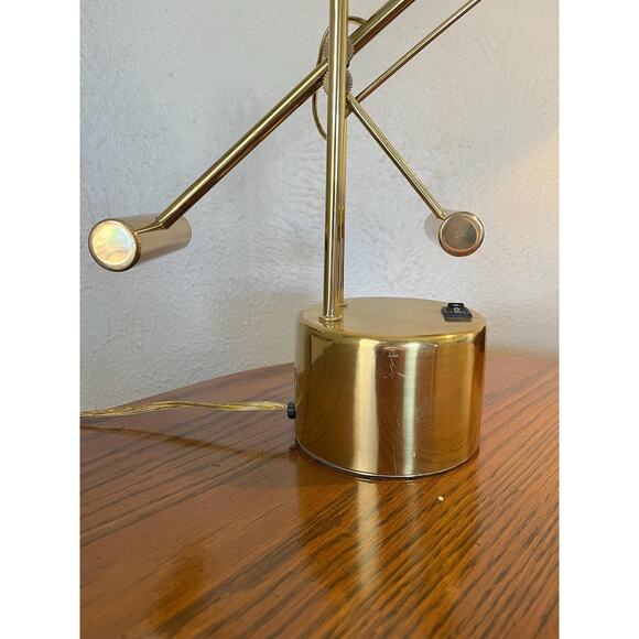 1970’s Postmodern Brass Pendulum Desk Lamp - Picture 4 of 10